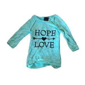 Hope Love Girls Blue Sweater
